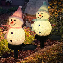 Load image into Gallery viewer, Christmas Snowman Light Solar