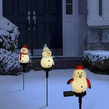 Load image into Gallery viewer, Christmas Snowman Light Solar