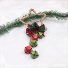 Load image into Gallery viewer, Christmas Wrought Iron Christmas Retro Bell Door Hanging Creative Rusty Old Bell String Pendant Creative Rusty Old Bell String