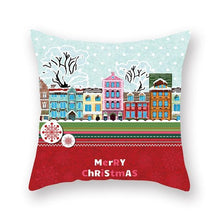 Load image into Gallery viewer, Christmas Xmas Red Pillow Case Tree Decoration Xmas Series Cushion Cover Case Pillow Zippered Square Pillowcase Santa Claus Cushion Cover Christmas Decorations For Home Snowman 45x45CM