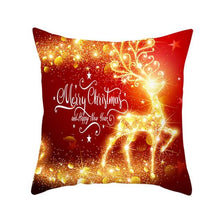Load image into Gallery viewer, Christmas Xmas Red Pillow Case Tree Decoration Xmas Series Cushion Cover Case Pillow Zippered Square Pillowcase Santa Claus Cushion Cover Christmas Decorations For Home Snowman 45x45CM