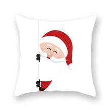 Load image into Gallery viewer, Christmas Xmas Red Pillow Case Tree Decoration Xmas Series Cushion Cover Case Pillow Zippered Square Pillowcase Santa Claus Cushion Cover Christmas Decorations For Home Snowman 45x45CM