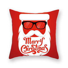 Load image into Gallery viewer, Christmas Xmas Red Pillow Case Tree Decoration Xmas Series Cushion Cover Case Pillow Zippered Square Pillowcase Santa Claus Cushion Cover Christmas Decorations For Home Snowman 45x45CM