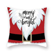 Load image into Gallery viewer, Christmas Xmas Red Pillow Case Tree Decoration Xmas Series Cushion Cover Case Pillow Zippered Square Pillowcase Santa Claus Cushion Cover Christmas Decorations For Home Snowman 45x45CM