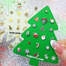 Load image into Gallery viewer, Christmas Tree Travel Flat Back Earring Palette