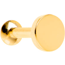 Load image into Gallery viewer, 1/4 Gold IP 4mm Circle Internal Thread Daith Cartilage Tragus