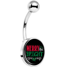 Load image into Gallery viewer, Christmas Merry Bright Belly Ring
