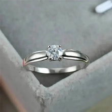 Load image into Gallery viewer, Classic 4-prong Set Round Zirconia Ring For Women