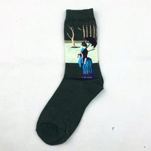 Load image into Gallery viewer, Classic Autumn Winter Retro Personality Art Van Gogh Mural World Famous Oil Painting Female Sock For Men And Women
