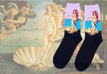 Load image into Gallery viewer, Classic Autumn Winter Retro Personality Art Van Gogh Mural World Famous Oil Painting Female Sock For Men And Women