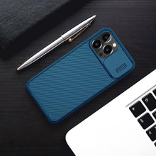 Load image into Gallery viewer, Classic Black Camera Cover Protection For Your iPhone Privacy iPhone 12 11 Pro Max Armor Lens Cover Slide Camera Case for iPhone 11 Pro Max 12 Mini Comfortable Soft Grip Simple Sliding Camera Cover Case
