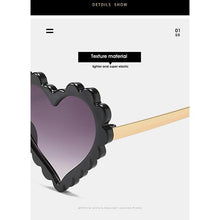 Load image into Gallery viewer, Classic Children's Fashionable Cute Heart-Shaped Sunglasses Designer Personalized Flower Love Baby Sunglasses Block 90% Of UVB and UVA Rays over sized heart shaped sunglasses