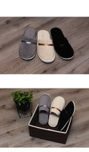 Load image into Gallery viewer, Classic Comfy Plush Slippers Star Thickening Antiskid Hotel Guest Room Home Slip On House Slippers For Women Indoor Outdoor Women's Bedroom Slippers Warm Soft Unisex Slippers