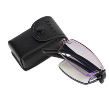 Load image into Gallery viewer, Classic Fashionable Folding Reading Glasses With Case For Men Women Telescopic Rotation Eyeglasses Includes Glasses Case Blue Light Blocking Reading Glasses Folding Reading Glasses, Small Folding Readers for Men Women