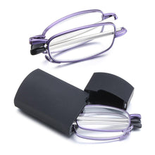 Load image into Gallery viewer, Classic Fashionable Folding Reading Glasses With Case For Men Women Telescopic Rotation Eyeglasses Includes Glasses Case Blue Light Blocking Reading Glasses Folding Reading Glasses, Small Folding Readers for Men Women