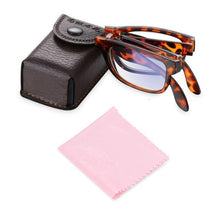 Load image into Gallery viewer, Classic Fashionable Folding Reading Glasses With Case For Men Women Telescopic Rotation Eyeglasses Includes Glasses Case Blue Light Blocking Reading Glasses Folding Reading Glasses, Small Folding Readers for Men Women