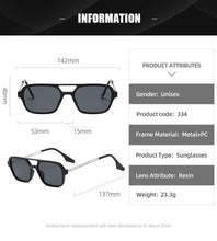 Load image into Gallery viewer, Classic Fashionable Retro Shape Double Bridges Style Women Sunglasses Polarized Square Sunglasses for Women Men Classic Pink Gradient Eyewear Trending Sunglasses