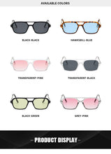 Load image into Gallery viewer, Classic Fashionable Retro Shape Double Bridges Style Women Sunglasses Polarized Square Sunglasses for Women Men Classic Pink Gradient Eyewear Trending Sunglasses