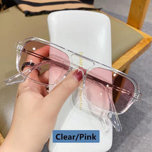 Load image into Gallery viewer, Classic Fashionable Retro Shape Double Bridges Style Women Sunglasses Polarized Square Sunglasses for Women Men Classic Pink Gradient Eyewear Trending Sunglasses