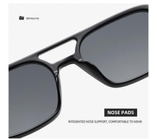 Load image into Gallery viewer, Classic Fashionable Retro Shape Double Bridges Style Women Sunglasses Polarized Square Sunglasses for Women Men Classic Pink Gradient Eyewear Trending Sunglasses