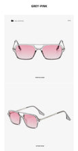 Load image into Gallery viewer, Classic Fashionable Retro Shape Double Bridges Style Women Sunglasses Polarized Square Sunglasses for Women Men Classic Pink Gradient Eyewear Trending Sunglasses