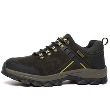 Load image into Gallery viewer, Classic Genuine Leather Outdoor Sport Mens Breathable Non slip Hiking Boots Light Mountain Climbing High Top Winter Warm Outdoor Walking Lace Up Anti-Slip Ankle Booties