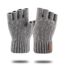Load image into Gallery viewer, Classic Knitted Fingerless Winter Unisex Outdoor Gloves For Men Women Retro Soft Unisex Stretch Elastic Warm Half Finger Cycling Gloves