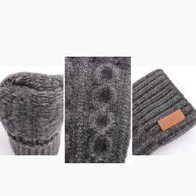 Load image into Gallery viewer, Classic Knitted Fingerless Winter Unisex Outdoor Gloves For Men Women Retro Soft Unisex Stretch Elastic Warm Half Finger Cycling Gloves