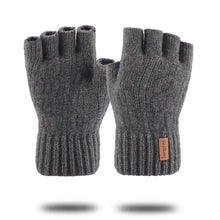 Load image into Gallery viewer, Classic Knitted Fingerless Winter Unisex Outdoor Gloves For Men Women Retro Soft Unisex Stretch Elastic Warm Half Finger Cycling Gloves