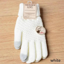 Load image into Gallery viewer, Classic Knitted Fingerless Winter Unisex Outdoor Gloves For Men Women Retro Soft Unisex Stretch Elastic Warm Half Finger Cycling Gloves