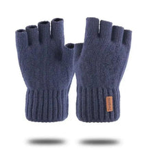 Load image into Gallery viewer, Classic Knitted Fingerless Winter Unisex Outdoor Gloves For Men Women Retro Soft Unisex Stretch Elastic Warm Half Finger Cycling Gloves