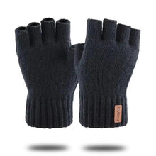 Load image into Gallery viewer, Classic Knitted Fingerless Winter Unisex Outdoor Gloves For Men Women Retro Soft Unisex Stretch Elastic Warm Half Finger Cycling Gloves