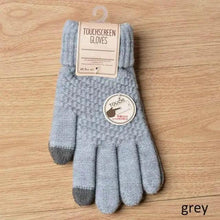 Load image into Gallery viewer, Classic Knitted Fingerless Winter Unisex Outdoor Gloves For Men Women Retro Soft Unisex Stretch Elastic Warm Half Finger Cycling Gloves