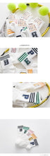 Load image into Gallery viewer, Classic Letter Print Fashion Sporty Short Socks Girls Cute Harajuku Socks Casual Cool Skateboard Socks Made Out Of Pure Cotton Breathable Socks For Men And Women