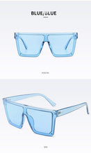 Load image into Gallery viewer, Classic Male Big Black Sunglasses For Men & Women New Fashionable Design New Mirror Pink Square Oversize Square Sunglasses for Women Men