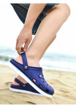 Load image into Gallery viewer, Classic Men Clogs Slippers Soft Bottom Beach Fashion Clogs Men Sandals Comfortable Breathable Ankle-Wrap Anti-Slip Casual Water Shoe Beach Shower Sandals Summer Slippers