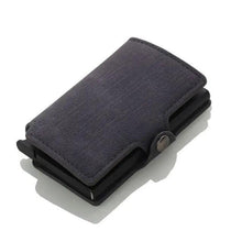 Load image into Gallery viewer, Classic Multifunction Automatic Aluminum Alloy Leather Credit Card Holder Retro New Pop-Up Card Ejector Business Wallets For Men