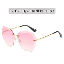 Load image into Gallery viewer, Classic Rimless Sunglasses Women Metal Frame Diamond Cutting Lens Sunglasses For Women New Fashion Black Color New Retro Sun Glasses For Women New Summer Style Sun glasses For Female Famous Style Frames