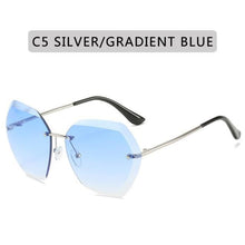 Load image into Gallery viewer, Classic Rimless Sunglasses Women Metal Frame Diamond Cutting Lens Sunglasses For Women New Fashion Black Color New Retro Sun Glasses For Women New Summer Style Sun glasses For Female Famous Style Frames