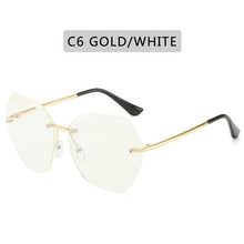 Load image into Gallery viewer, Classic Rimless Sunglasses Women Metal Frame Diamond Cutting Lens Sunglasses For Women New Fashion Black Color New Retro Sun Glasses For Women New Summer Style Sun glasses For Female Famous Style Frames