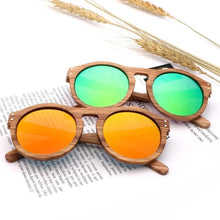Load image into Gallery viewer, Classic Style Wood Retro Style Sunglasses For Men And Women Sunglasses Stylish New Frames Round Shape Sunglasses Frame Round Polarized