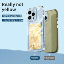 Load image into Gallery viewer, Classic Transparent Soft Thin Clear Wallet Case For iPhone 14 13 12 11 Pro Max 6 6S 7 8 Plus SE X XR XS Transparent Card Slot Pocket Simple Clear Shockproof Protective Slim iPhone Case