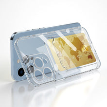 Load image into Gallery viewer, Classic Transparent Soft Thin Clear Wallet Case For iPhone 14 13 12 11 Pro Max 6 6S 7 8 Plus SE X XR XS Transparent Card Slot Pocket Simple Clear Shockproof Protective Slim iPhone Case