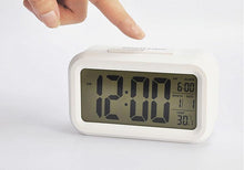 Load image into Gallery viewer, Clocks LED Wooden Alarm Clock Watch Wooden Wood Clock New Version LED Alarm Digital Desk Clock Adjustable Brightness, Alarm Time, Displays Time Date Temperature Table Voice Control Digital Wood Electronic Desktop Table