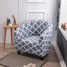 Load image into Gallery viewer, Club Chair Cover Armchair Slipcover Geometric Printed Small Sofa Covers Protect For Pets Chair Decoration Chair Slipcover Decoration Club Chair Cover Spandex Elastic Armchair Slipcover Geometric Printed Small Sofa Covers Protect For Living Room Hotel Bar