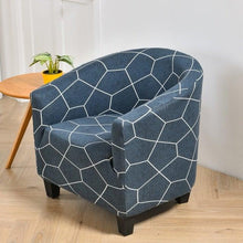 Load image into Gallery viewer, Club Chair Cover Armchair Slipcover Geometric Printed Small Sofa Covers Protect For Pets Chair Decoration Chair Slipcover Decoration Club Chair Cover Spandex Elastic Armchair Slipcover Geometric Printed Small Sofa Covers Protect For Living Room Hotel Bar