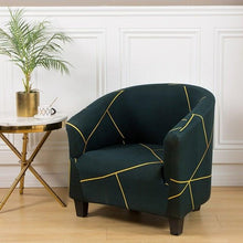 Load image into Gallery viewer, Club Chair Cover Armchair Slipcover Geometric Printed Small Sofa Covers Protect For Pets Chair Decoration Chair Slipcover Decoration Club Chair Cover Spandex Elastic Armchair Slipcover Geometric Printed Small Sofa Covers Protect For Living Room Hotel Bar