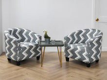 Load image into Gallery viewer, Club Chair Cover Armchair Slipcover Geometric Printed Small Sofa Covers Protect For Pets Chair Decoration Chair Slipcover Decoration Club Chair Cover Spandex Elastic Armchair Slipcover Geometric Printed Small Sofa Covers Protect For Living Room Hotel Bar