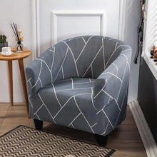 Load image into Gallery viewer, Club Chair Cover Armchair Slipcover Geometric Printed Small Sofa Covers Protect For Pets Chair Decoration Chair Slipcover Decoration Club Chair Cover Spandex Elastic Armchair Slipcover Geometric Printed Small Sofa Covers Protect For Living Room Hotel Bar