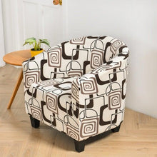 Load image into Gallery viewer, Club Chair Cover Armchair Slipcover Geometric Printed Small Sofa Covers Protect For Pets Chair Decoration Chair Slipcover Decoration Club Chair Cover Spandex Elastic Armchair Slipcover Geometric Printed Small Sofa Covers Protect For Living Room Hotel Bar